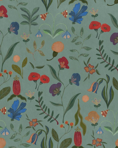 Fototapet floral cu design vibrant