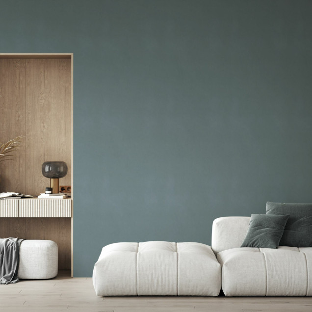 Fototapet albastru deschis într-un interior modern