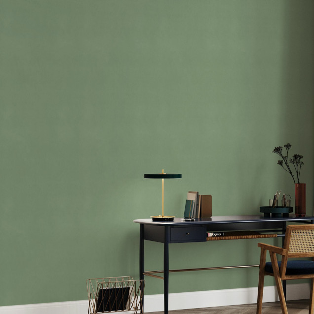 Fototapet verde în living modern