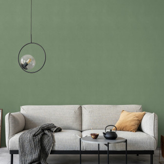 Fototapet verde în living modern