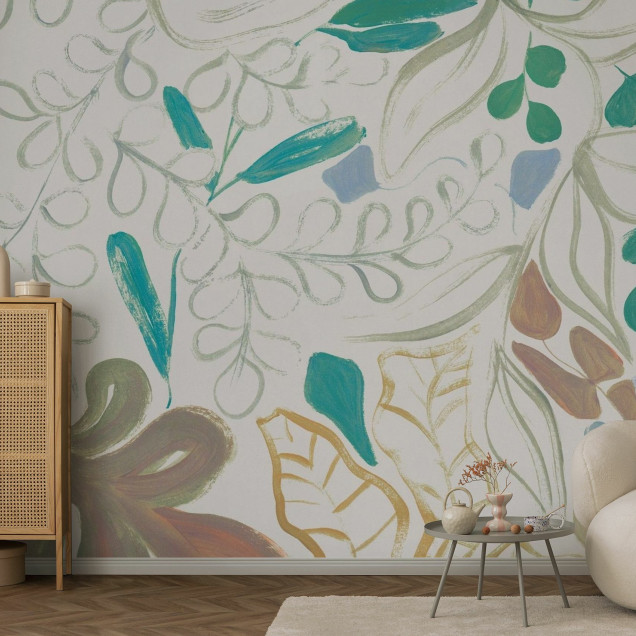 Fototapet cu design floral 