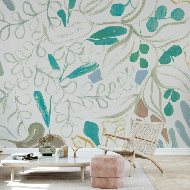Fototapet cu design floral 