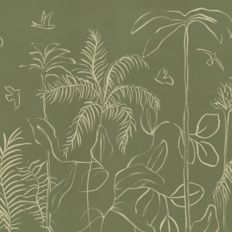 Vestured Line - Green, Photowall
