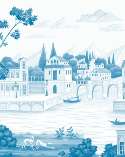 By the River - Blue, Photowall