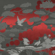 Swirl - Black Red, Photowall