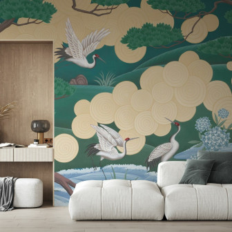Fototapet cu design elegant inspirat din natură