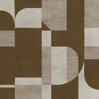 Fototapet cu design geometric in tonuri de maro