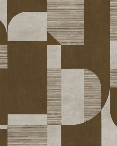 Fototapet cu design geometric in tonuri de maro