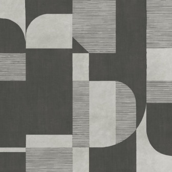 Fototapet cu design geometric în tonuri de gri închis