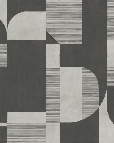 Fototapet cu design geometric în tonuri de gri închis