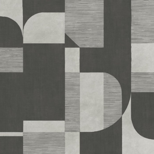 Fototapet cu design geometric în tonuri de gri închis
