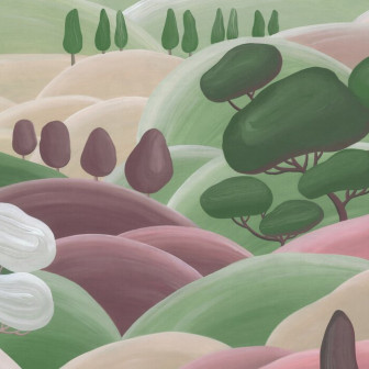 Hills - Pink, Photowall
