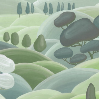 Hills - Fresh Green, Photowall