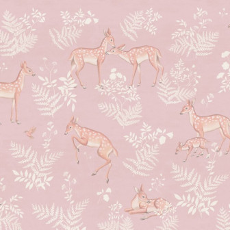 Baby Deer - Pink, Photowall