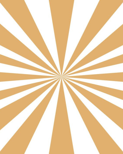 Fototapet cu model geometric galben și alb într-o cameră de copii