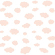 Clouds - Light Pink, Photowall