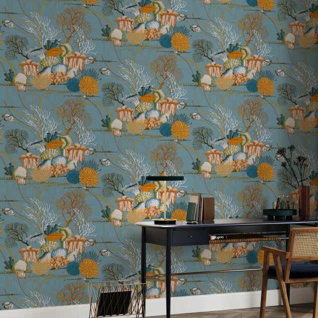 Fototapet cu motive marine Tropical Tides - Blue
