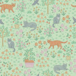 Whiskers Garden - Green, Photowall