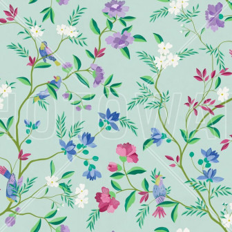 Fototapet floral verde deschis