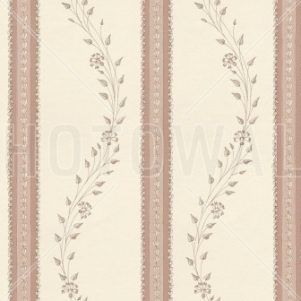 Fine Flower Stripe - Pink, Photowall