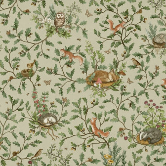 Playful Woods - Green, Photowall