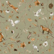 Playful Forest - Green, Photowall
