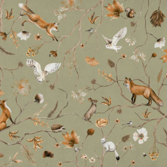Playful Forest - Green, Photowall