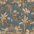 Playful Monkeys - Vintage - Blue, Photowall