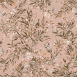 Playful Robins - Vintage - Pink, Photowall
