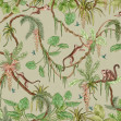 Playful Monkeys - Green, Photowall