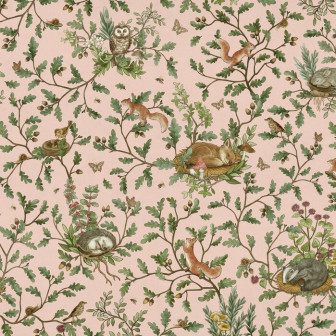 Playful Woods - Pink, Photowall