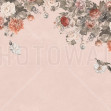 Vintage Flower Wall - Pink 2, Photowall