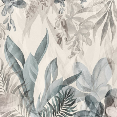 Leafy Greenery, Beige, Photowall