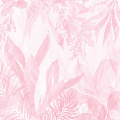 Leafy Greenery, All Pink, Photowall