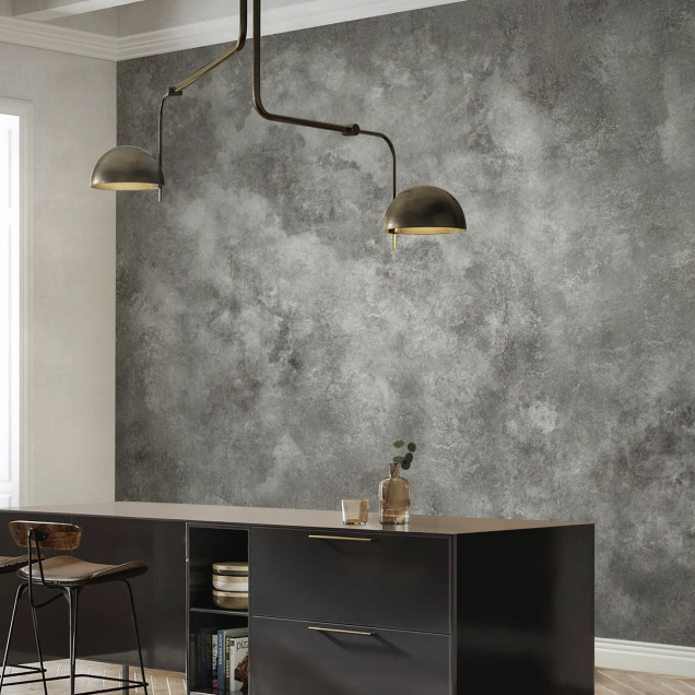 Fototapet cu fundal grunge smokey alb-negru