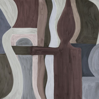 Geometric Modern Abstract - Brown, Photowall