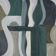 Geometric Modern Abstract - Dark Green, Photowall