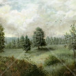 Lush Plants and Trees Landscape - Green, Photowall