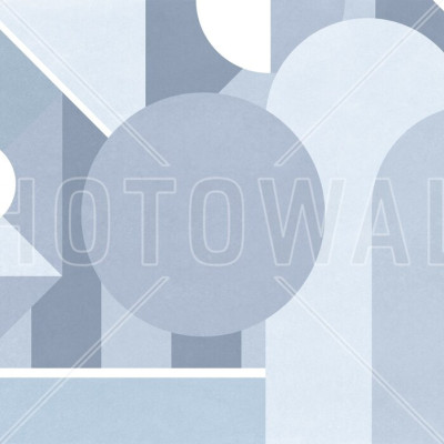 Stylish Geometric Pattern - Light Blue, Photowall