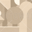 Stylish Geometric Pattern - Beige, Photowall