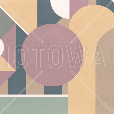 Stylish Geometric Pattern - Multicoloured, Photowall