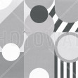Modern Geometric Abstract - BW, Photowall