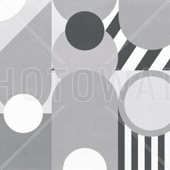 Fototapet abstract geometric modern în tonuri de gri, decor interior