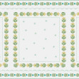 Greek Flower Frame - White II, Photowall