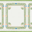 Flower Foliage Frame - White II, Photowall