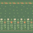 Floral Leaf Frame - Green, Photowall