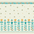 Floral Leaf Frame - Beige, Photowall