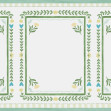 Flower Foliage Frame - White, Photowall