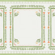 Flower Foliage Frame - White III, Photowall