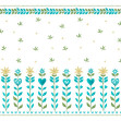 Floral Leaf Frame - White, Photowall